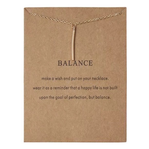 Jewelry - 💥[2 for $10]💥 Bar Necklace Balance Necklace